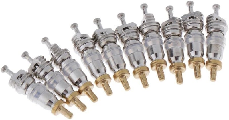 RecDec 20 Pack Valve Core Replacement Copper High Pressure R22 R32 R410A Schrader Valve Stem Cores for A/C Split Unit Air Conditioner HVAC Heat System Car Automotive Compressor Refrigerator Fridge - Image 2